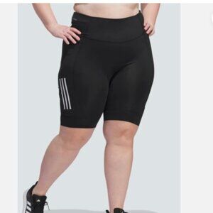 NWT Adidas IC5084 The short Women's Padded Cycling Shorts Fitted black size 2X